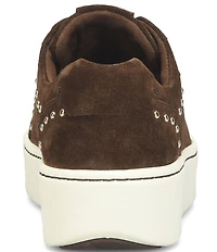 Born Mira Studs Suede Lace Up Platform Sneakers