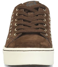 Born Mira Studs Suede Lace Up Platform Sneakers