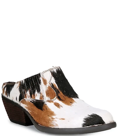 Born Monikah Cow Print Calf Hair Western Shooties