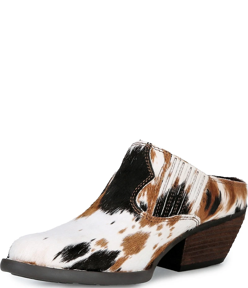 Born Monikah Cow Print Calf Hair Western Shooties