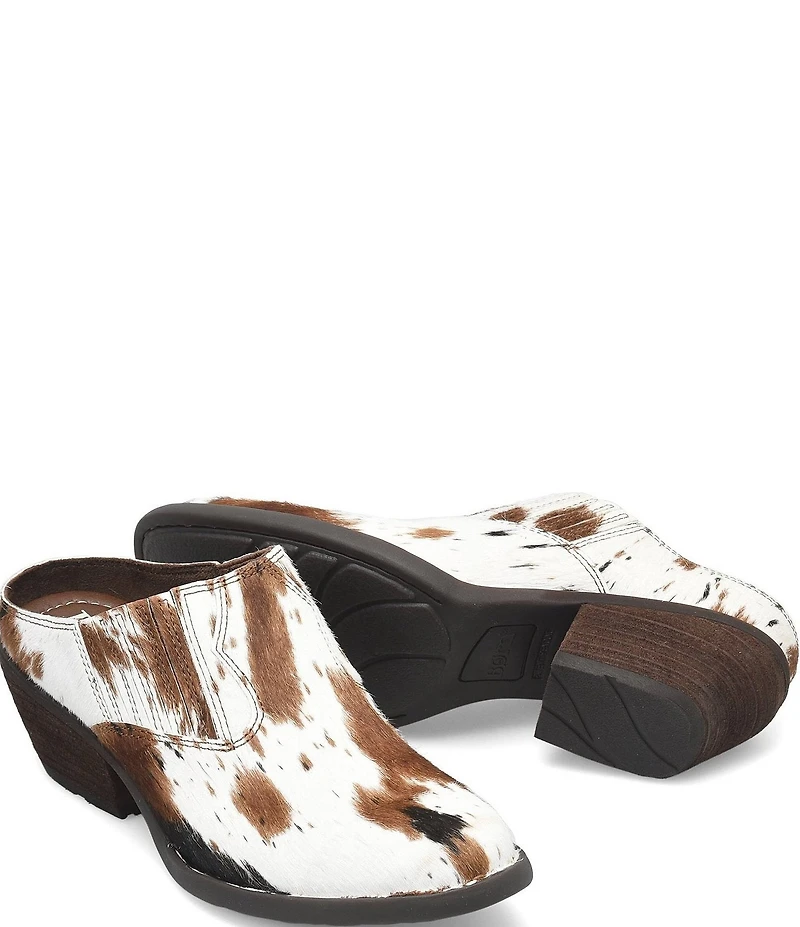 Born Monikah Cow Print Calf Hair Western Shooties