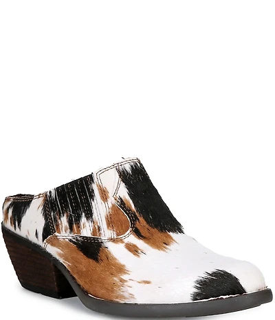 Born Monikah Cow Print Calf Hair Western Shooties