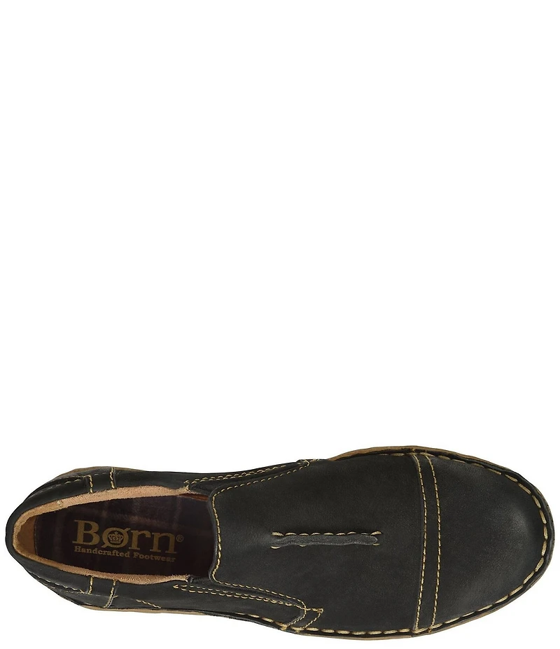 Born Nampa Nubuck Leather Slip On Sneakers