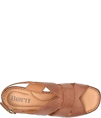 Born Nassau Leather Platform Sandals