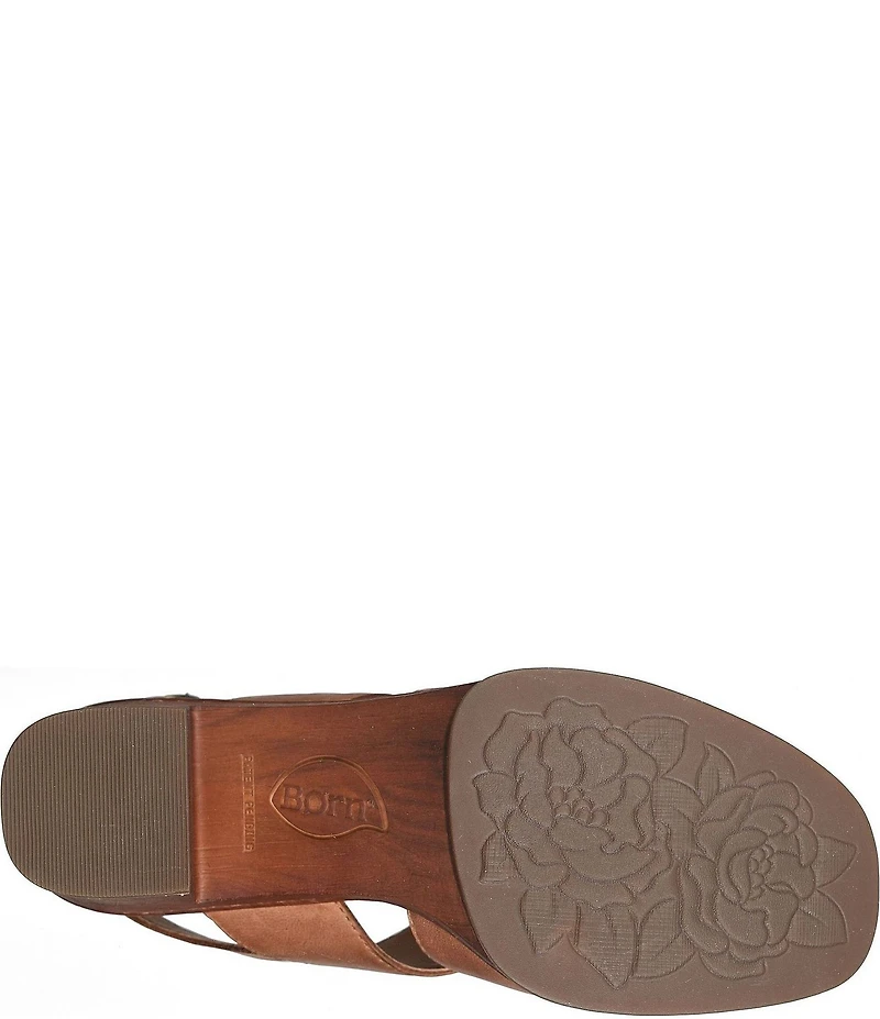 Born Nassau Leather Platform Sandals