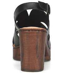 Born Nassau Leather Platform Sandals