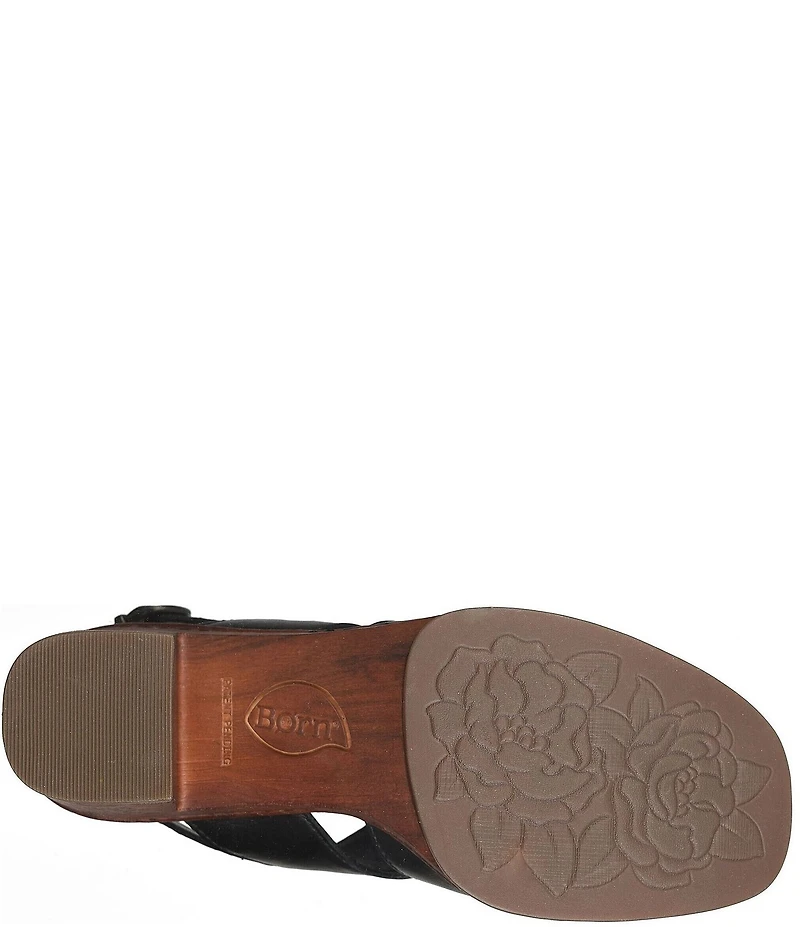 Born Nassau Leather Platform Sandals