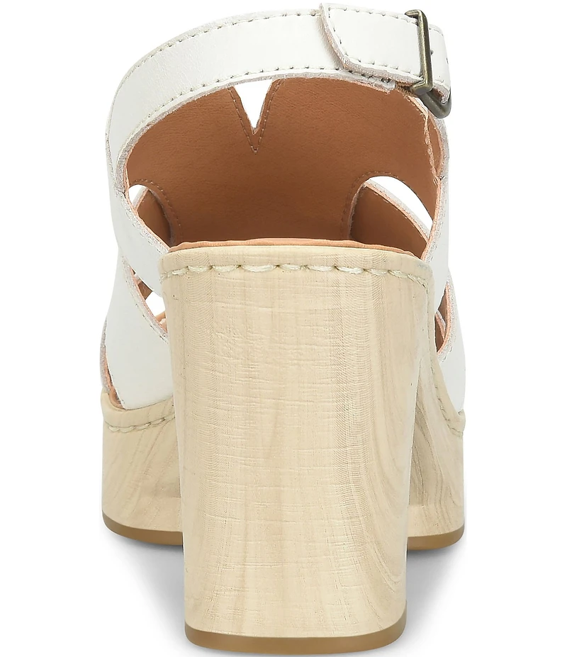 Born Nassau Leather Platform Sandals