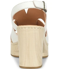 Born Nassau Leather Platform Sandals