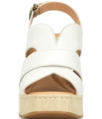 Born Nassau Leather Platform Sandals