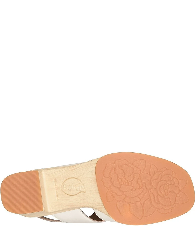 Born Nassau Leather Platform Sandals