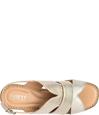 Born Nassau Leather Platform Sandals