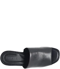 Born Nix Leather Slip On Platform Slide Sandals