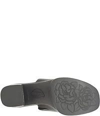 Born Nix Leather Slip On Platform Slide Sandals