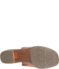 Born Nix Leather Slip On Platform Slide Sandals