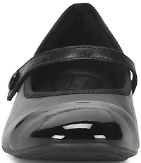 Born Pandi Leather Patent Cap Toe Mary Jane Flats