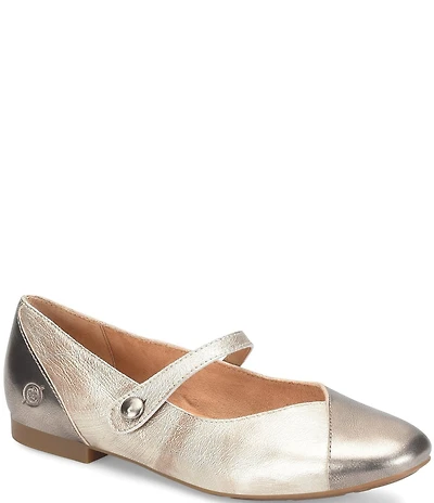 Born Pandora Colorblock Leather Mary Jane Flats