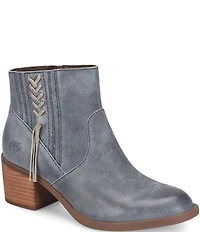 Born Rowan Distressed Suede Tassel Detail Ankle Booties