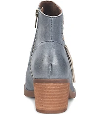 Born Rowan Distressed Suede Tassel Detail Ankle Booties