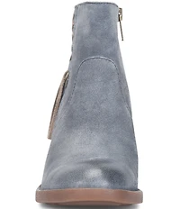 Born Rowan Distressed Suede Tassel Detail Ankle Booties