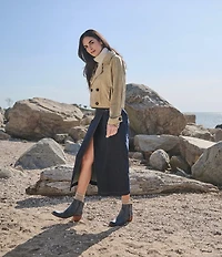 Born Rowan Distressed Suede Tassel Detail Ankle Booties