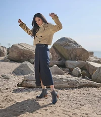 Born Rowan Distressed Suede Tassel Detail Ankle Booties
