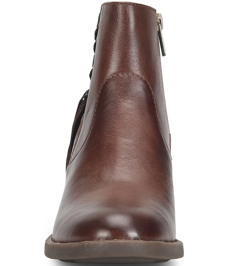 Born Rowan Leather Tassel Ankle Booties