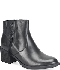 Born Rowan Leather Tassel Ankle Booties