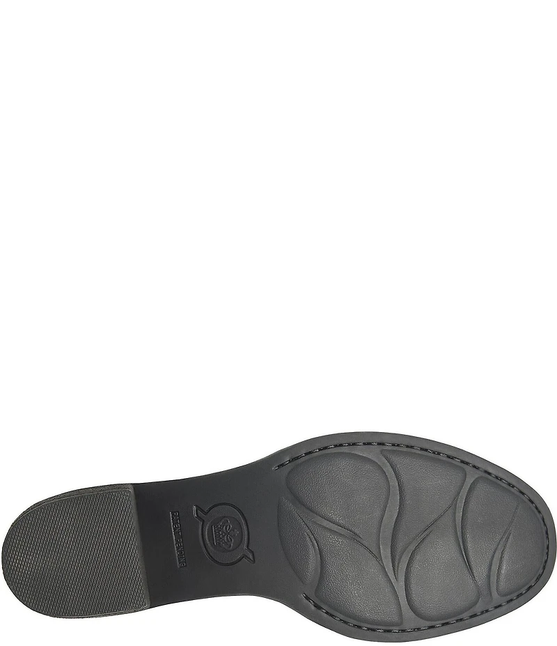 Born Rowan Leather Tassel Ankle Booties