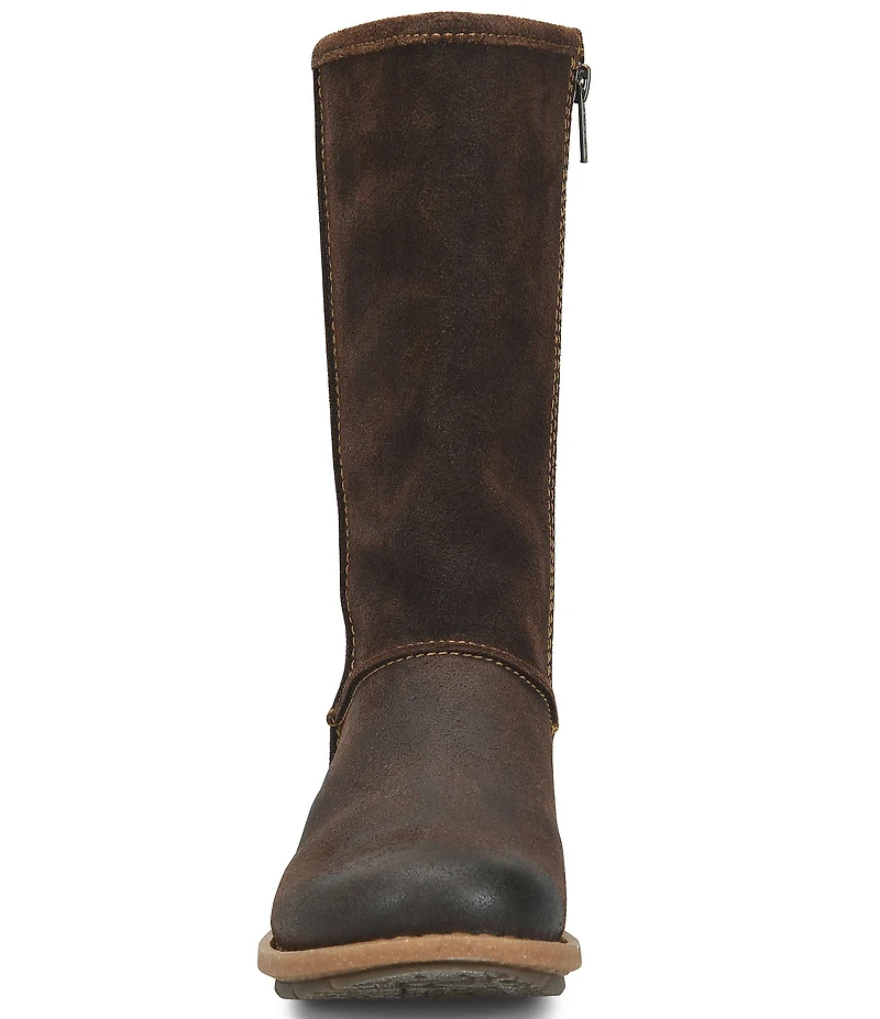 Born Salee Distressed Suede Mid Calf Boots