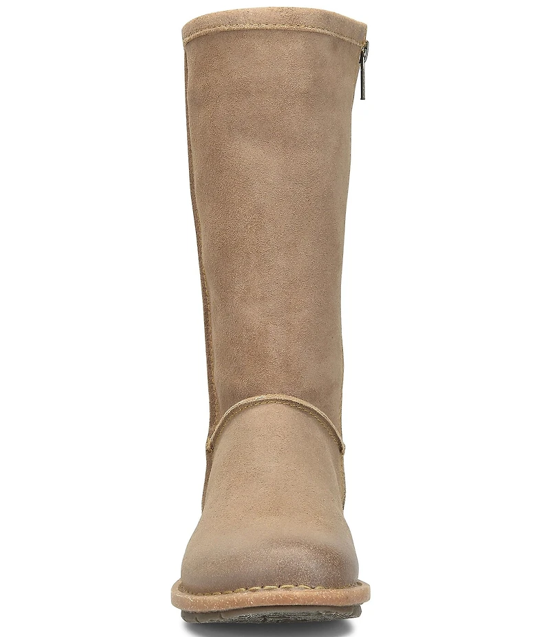 Born Salee Distressed Suede Mid Calf Boots