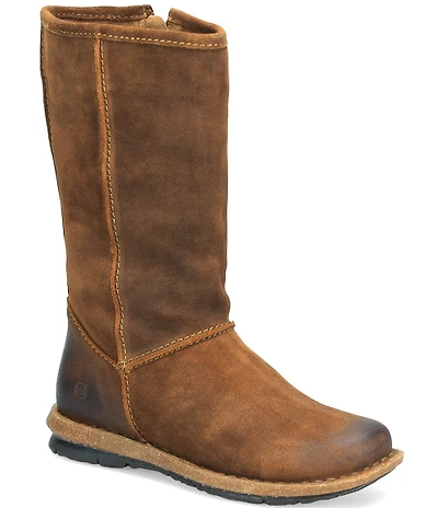 Born Salee Distressed Suede Mid Calf Boots