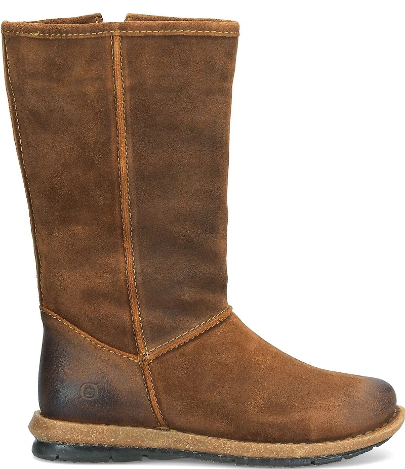 Born Salee Distressed Suede Mid Calf Boots