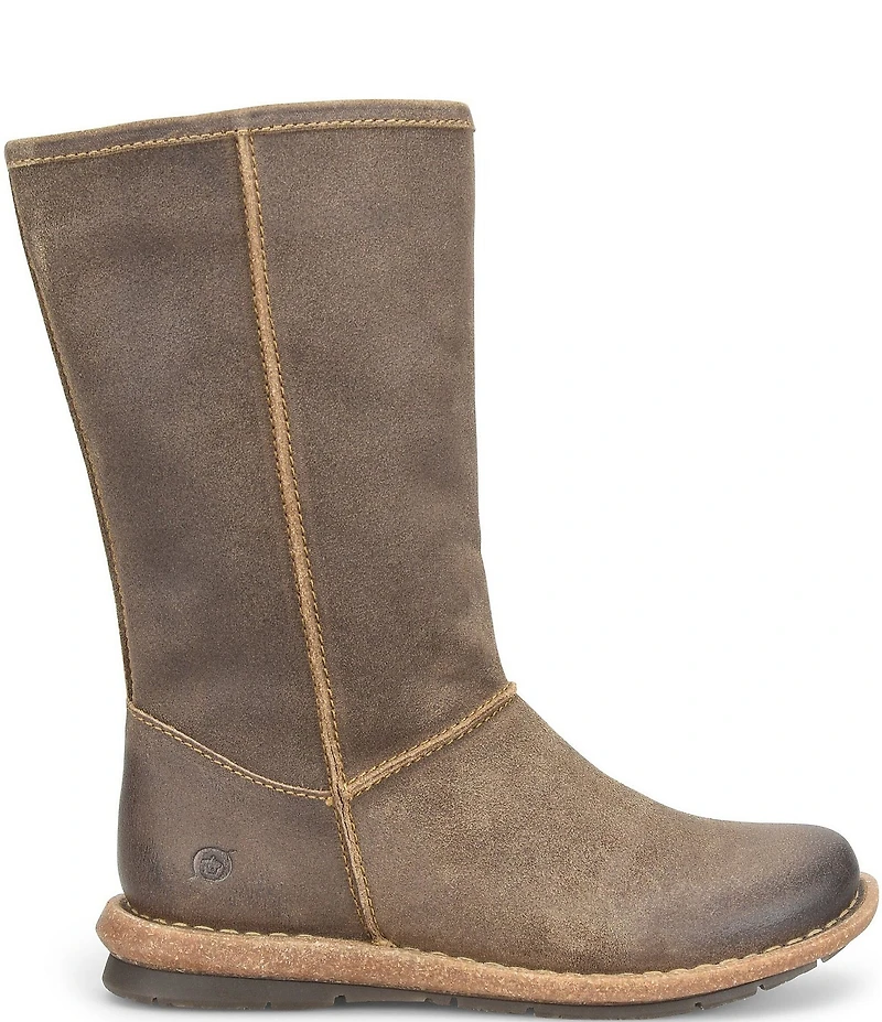 Born Salee Distressed Suede Mid Calf Boots