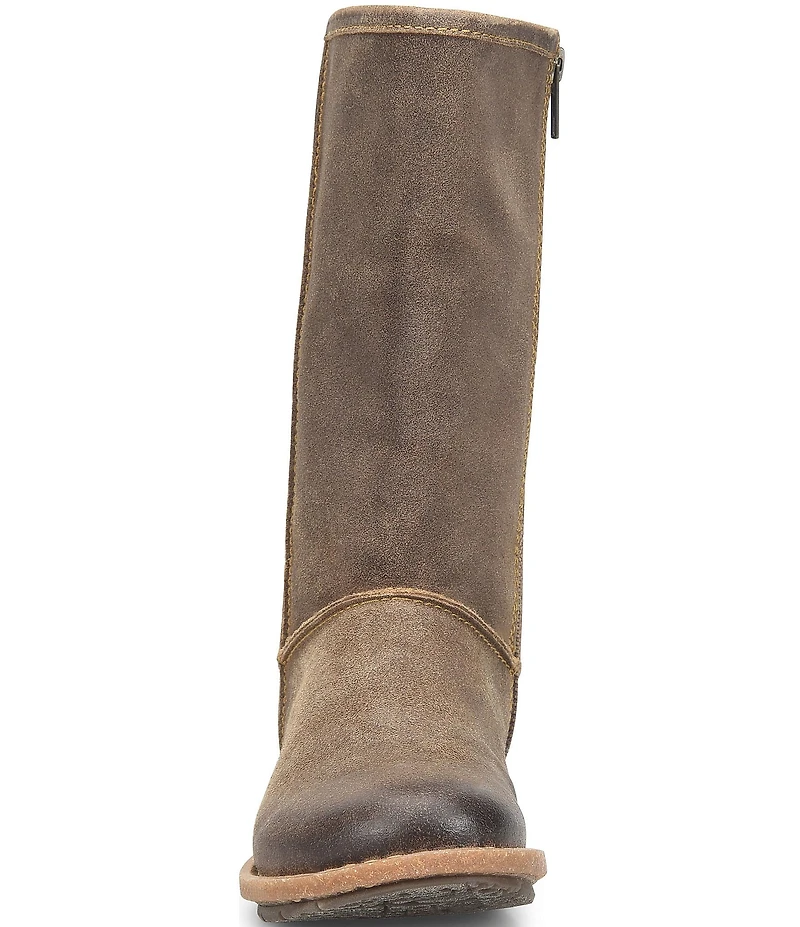 Born Salee Distressed Suede Mid Calf Boots