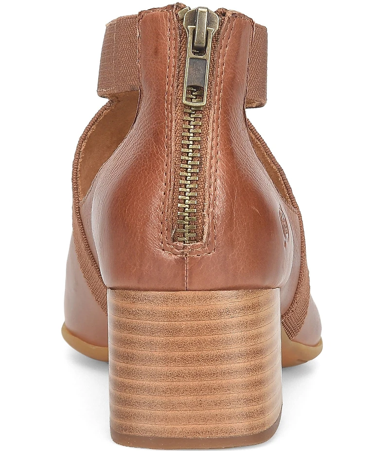 Born Searing Leather Stretch Elastic Shooties