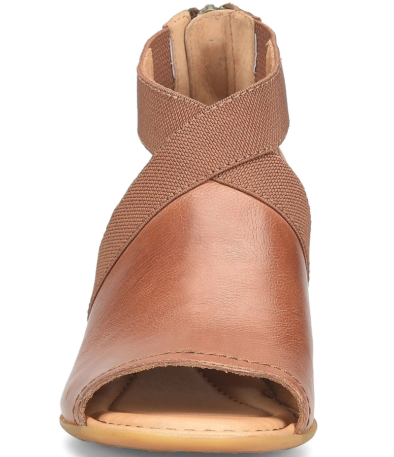 Born Searing Leather Stretch Elastic Shooties