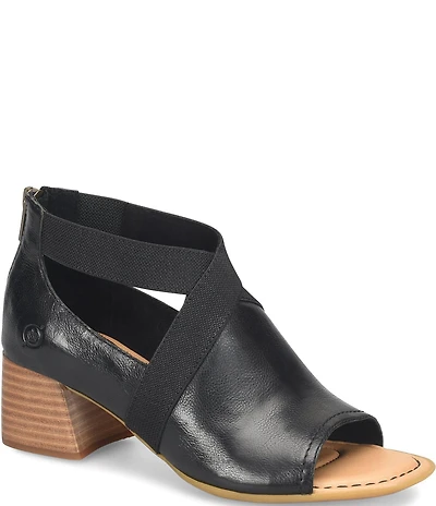 Born Searing Leather Stretch Elastic Shooties
