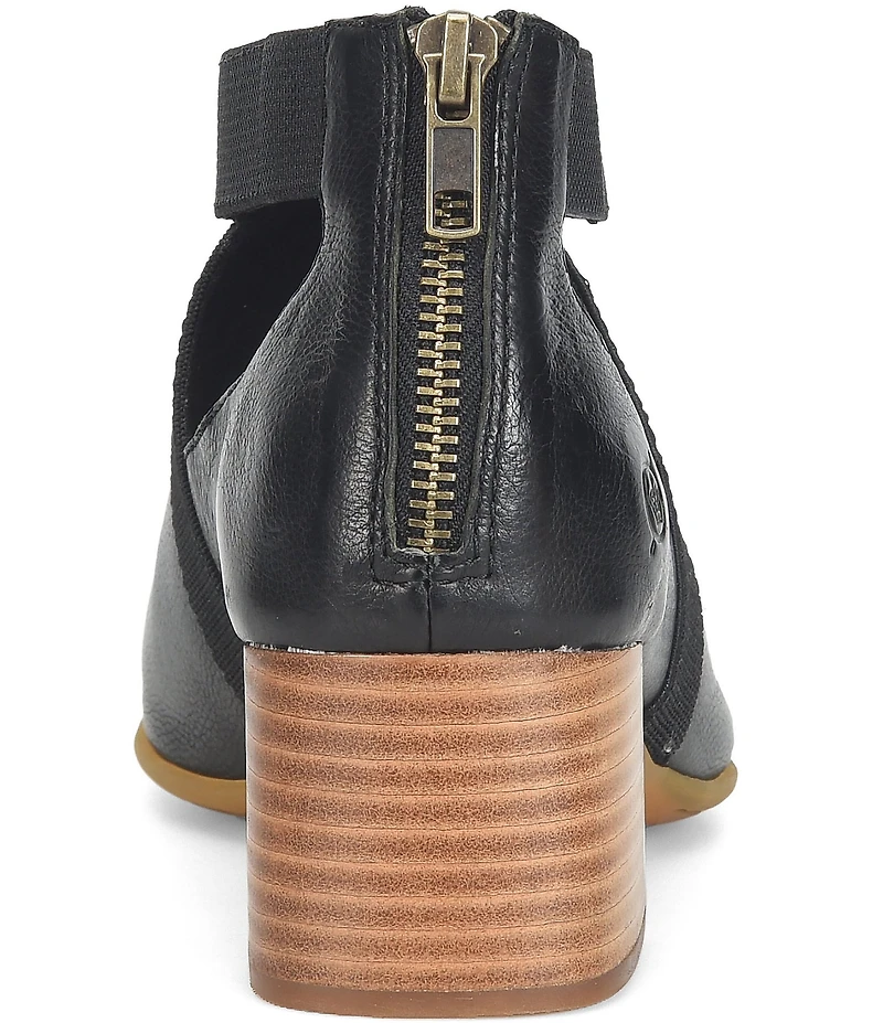 Born Searing Leather Stretch Elastic Shooties