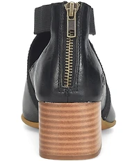 Born Searing Leather Stretch Elastic Shooties
