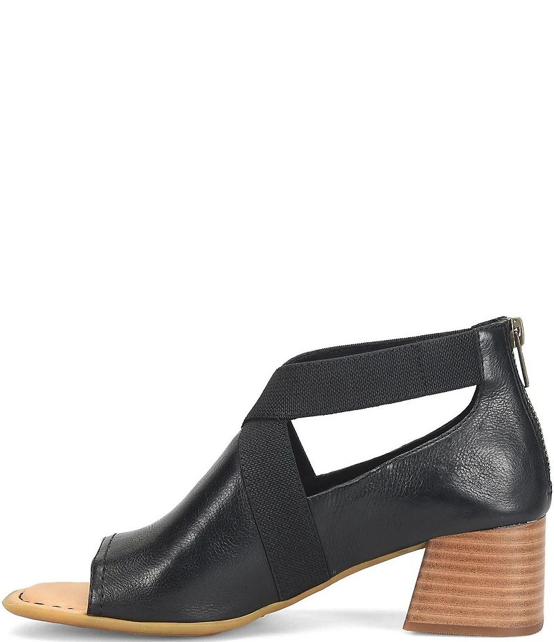 Born Searing Leather Stretch Elastic Shooties