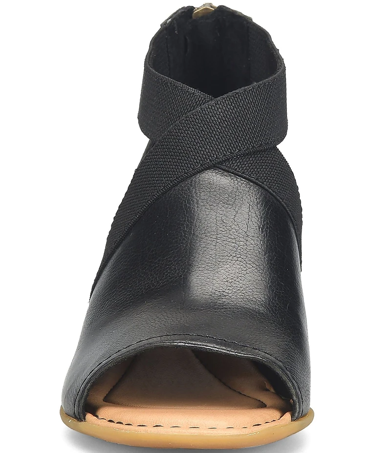 Born Searing Leather Stretch Elastic Shooties