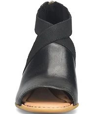Born Searing Leather Stretch Elastic Shooties