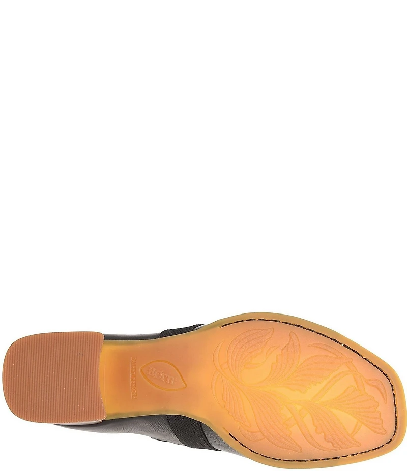 Born Searing Leather Stretch Elastic Shooties
