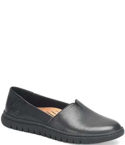 Born Sebra II Leather Loafers