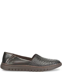Born Sebra II Snake Embossed Leather Loafers