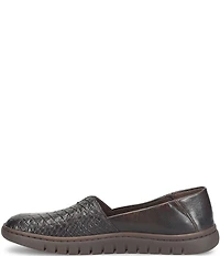 Born Sebra II Snake Embossed Leather Loafers