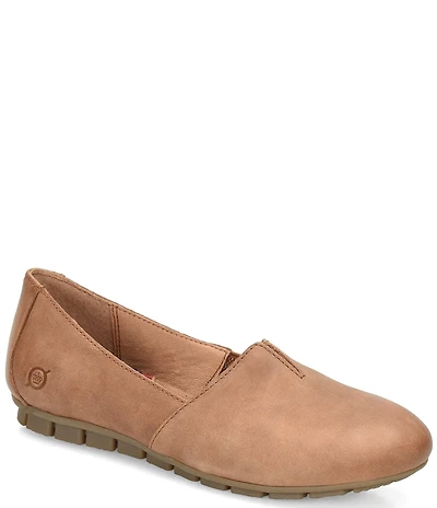 Born Sebra Nubuck Slip On Loafers