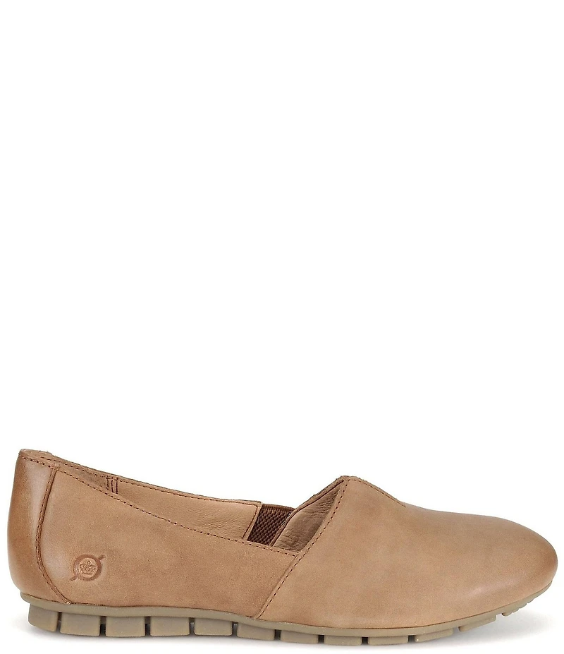 Born Sebra Nubuck Slip On Loafers