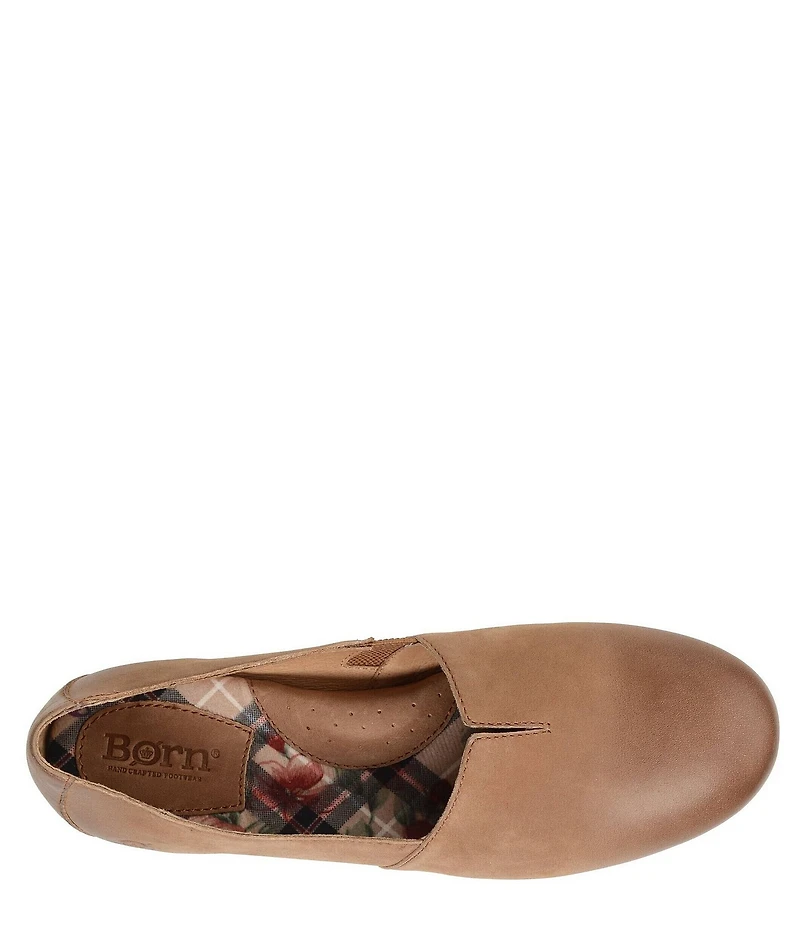 Born Sebra Nubuck Slip On Loafers